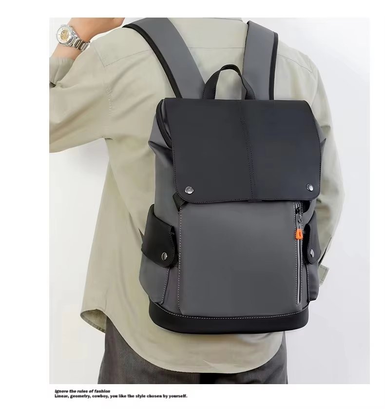 Anti-Theft Water-Resistant Vintage Travel Casual PU Leather Laptop Backpack product detail