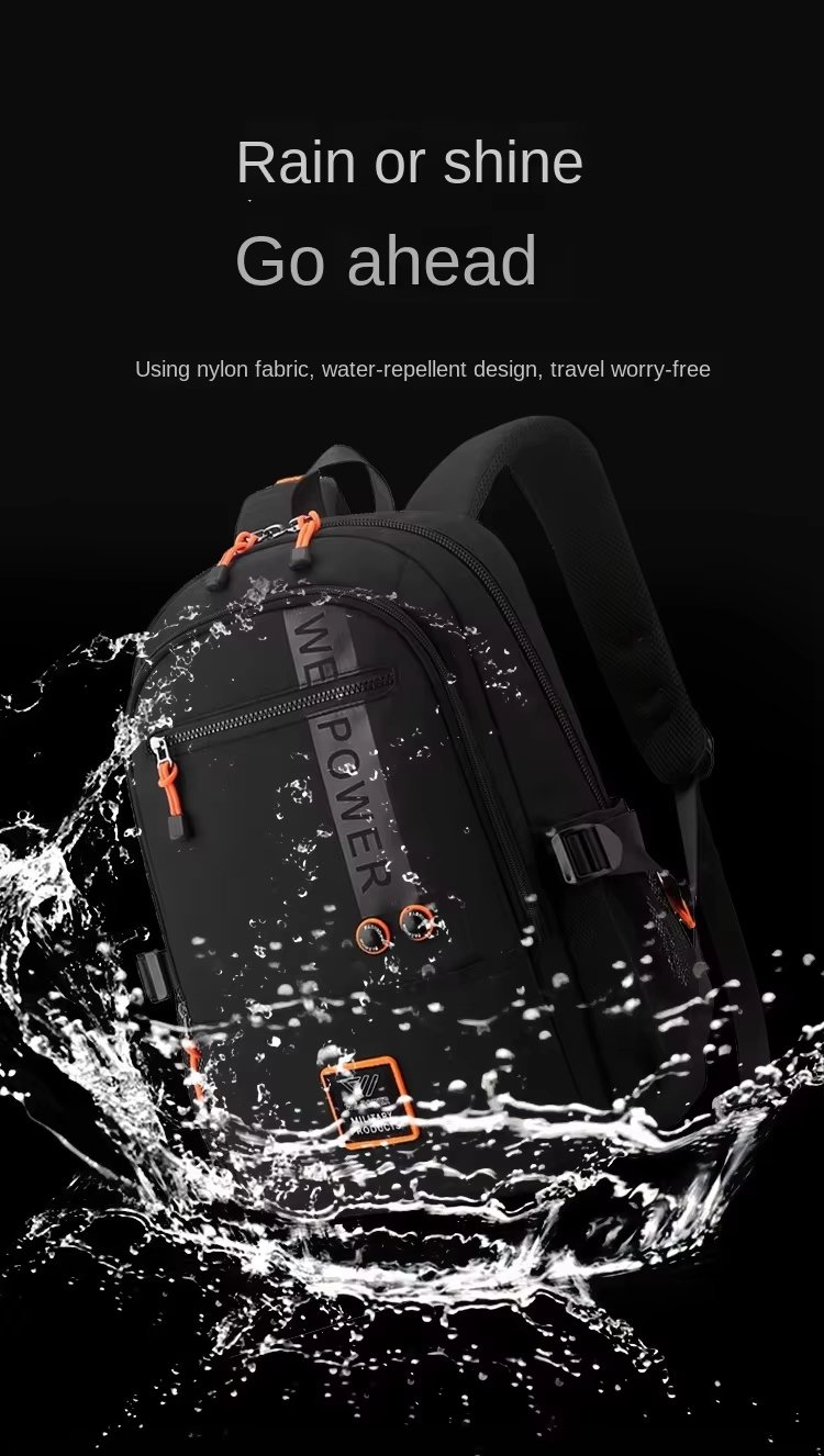 Water-Resistant Outdoor School Casual Nylon Laptop Backpack product detail