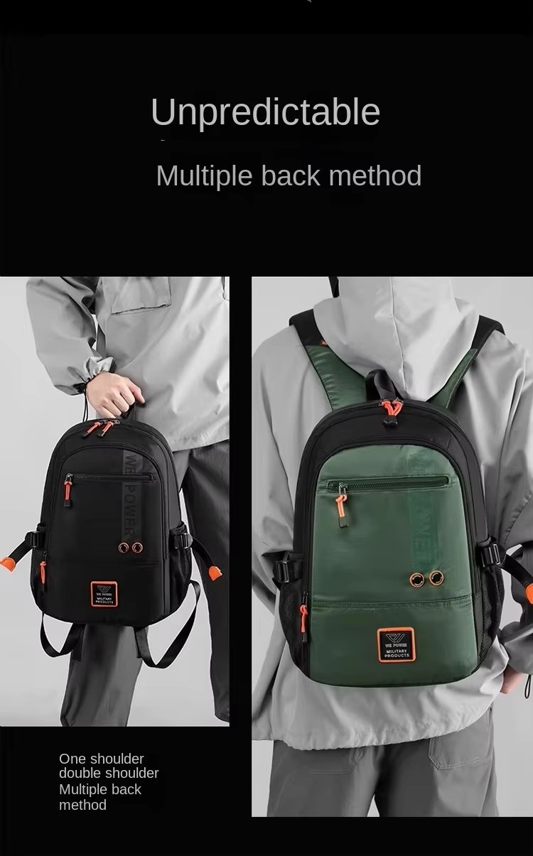 Water-Resistant Outdoor School Casual Nylon Laptop Backpack product detail