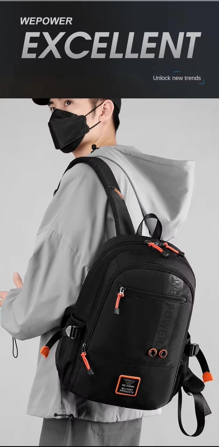 Water-Resistant Outdoor School Casual Nylon Laptop Backpack product detail