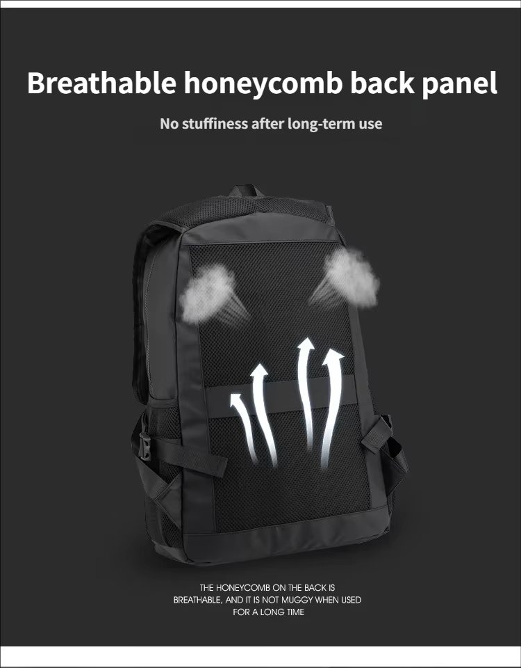 Anti-Theft Water-Resistant Large Capacity Business Travel Nylon Laptop Backpack product detail