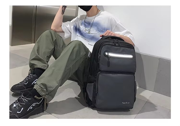 Anti-Theft Water-Resistant Large Capacity Business Travel Nylon Laptop Backpack product detail
