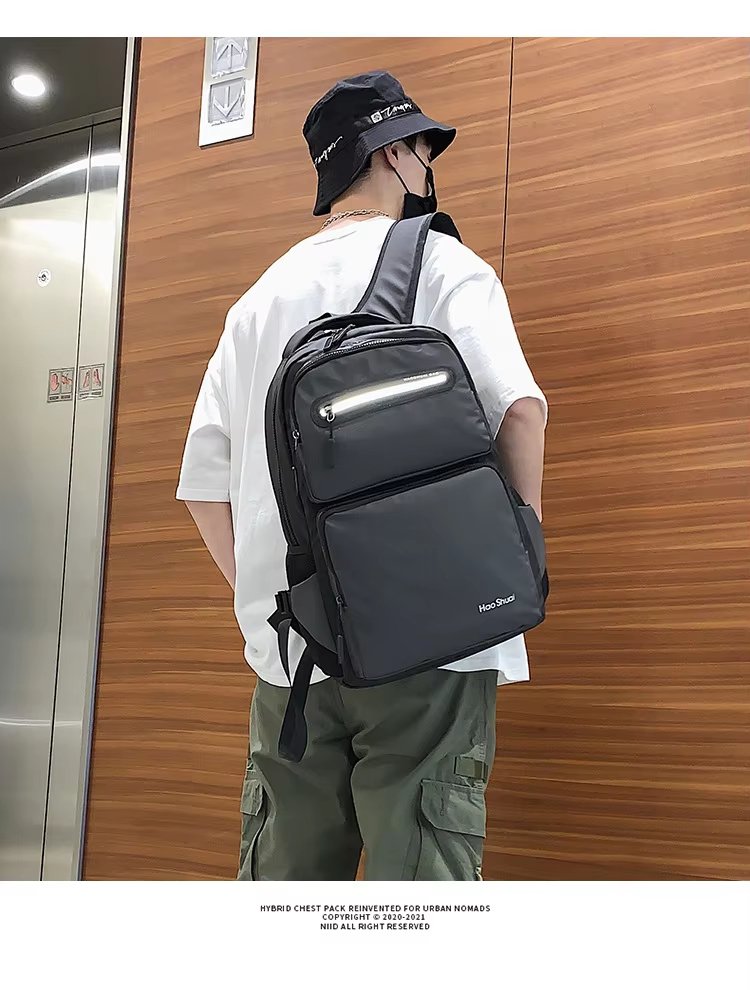 Anti-Theft Water-Resistant Large Capacity Business Travel Nylon Laptop Backpack product detail