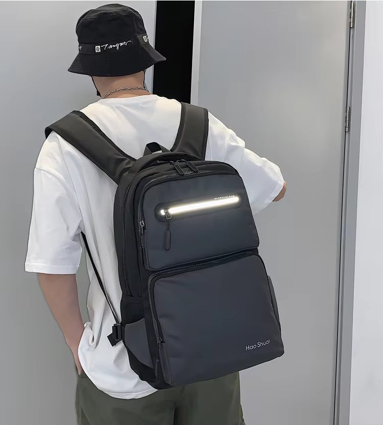 Anti-Theft Water-Resistant Large Capacity Business Travel Nylon Laptop Backpack product detail