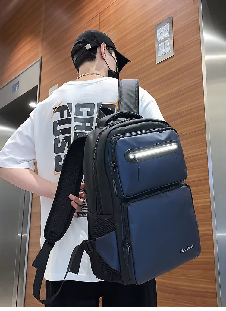 Anti-Theft Water-Resistant Large Capacity Business Travel Nylon Laptop Backpack product detail