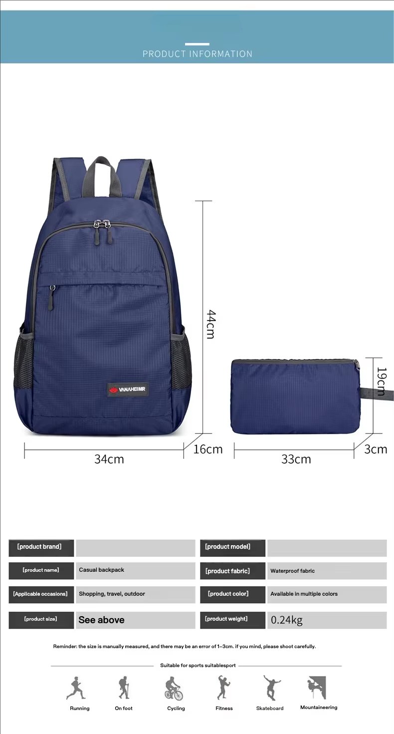 Softback Waterproof Oxford Trekking Backpack detail image
