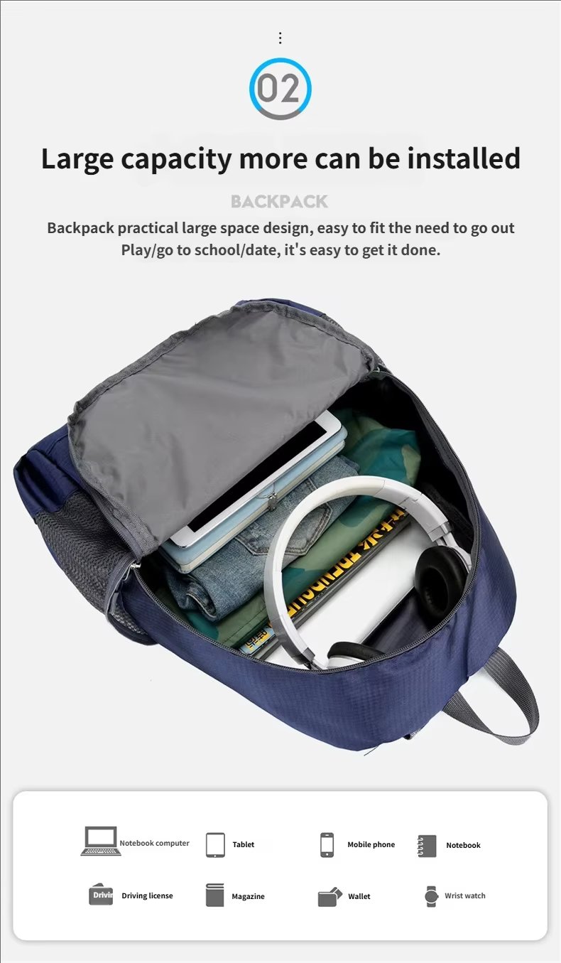 Softback Waterproof Oxford Trekking Backpack detail image