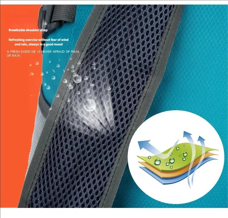 Waterproof Nylon Foldable Trekking Backpack detail image
