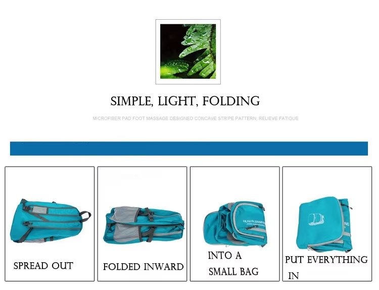 Waterproof Nylon Foldable Trekking Backpack detail image