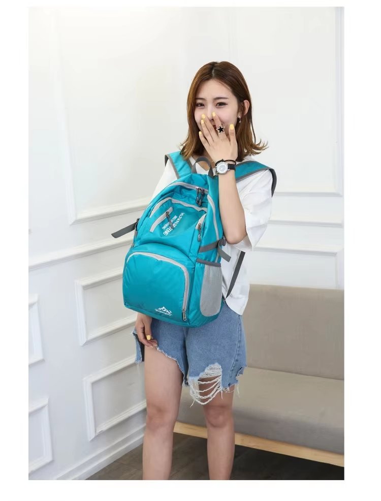 Waterproof Nylon Foldable Trekking Backpack detail image