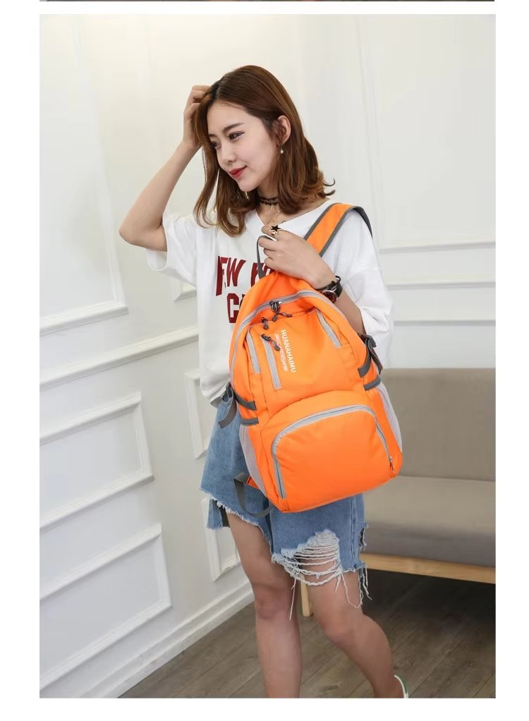 Waterproof Nylon Foldable Trekking Backpack detail image