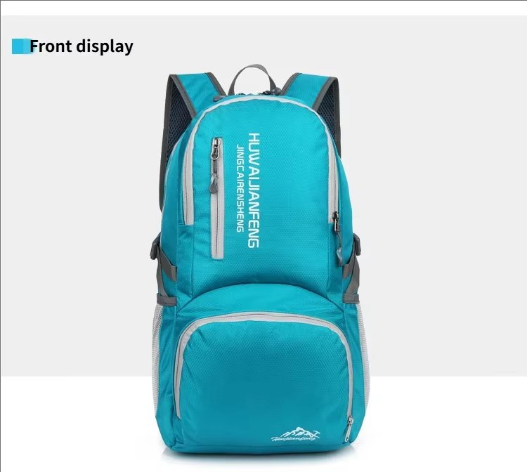 Waterproof Nylon Foldable Trekking Backpack detail image