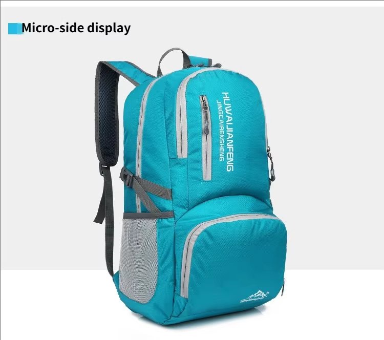 Waterproof Nylon Foldable Trekking Backpack detail image