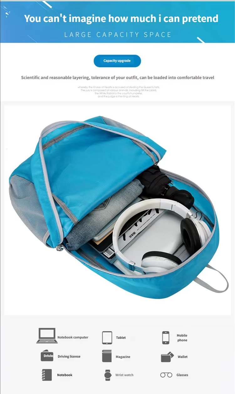 Camping Nylon Outdoor Backpack 54 detail image