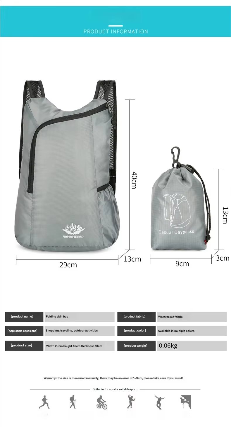 Softback Waterproof Nylon Trekking Backpack detail image