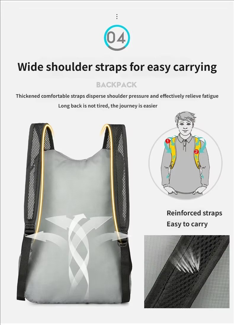 Softback Waterproof Nylon Trekking Backpack detail image