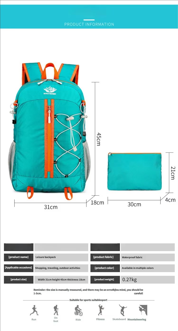 Waterproof Oxford Travel Trekking Backpack detail image