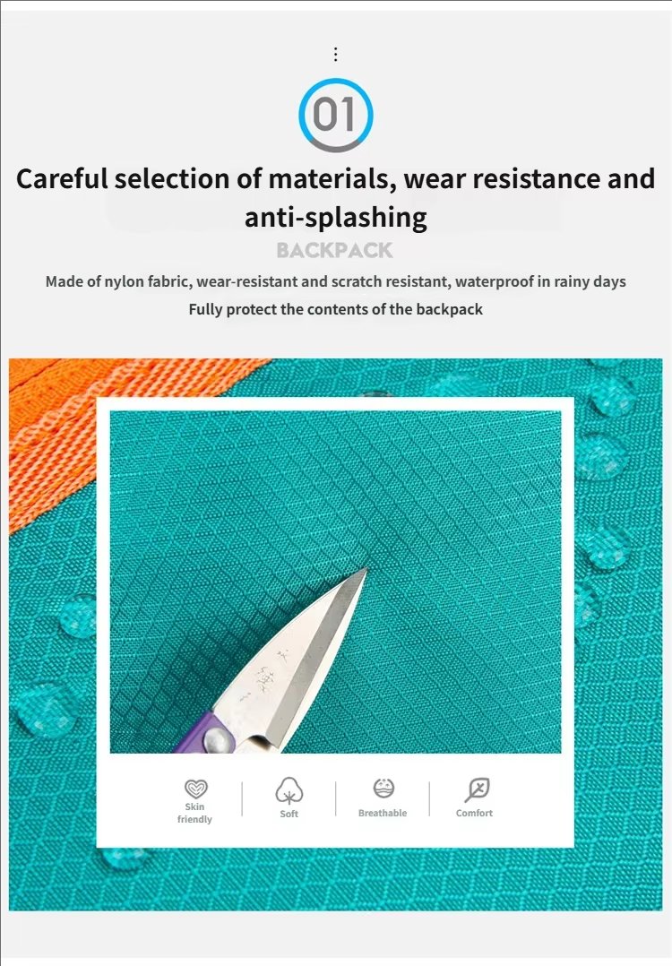 Waterproof Oxford Travel Trekking Backpack detail image