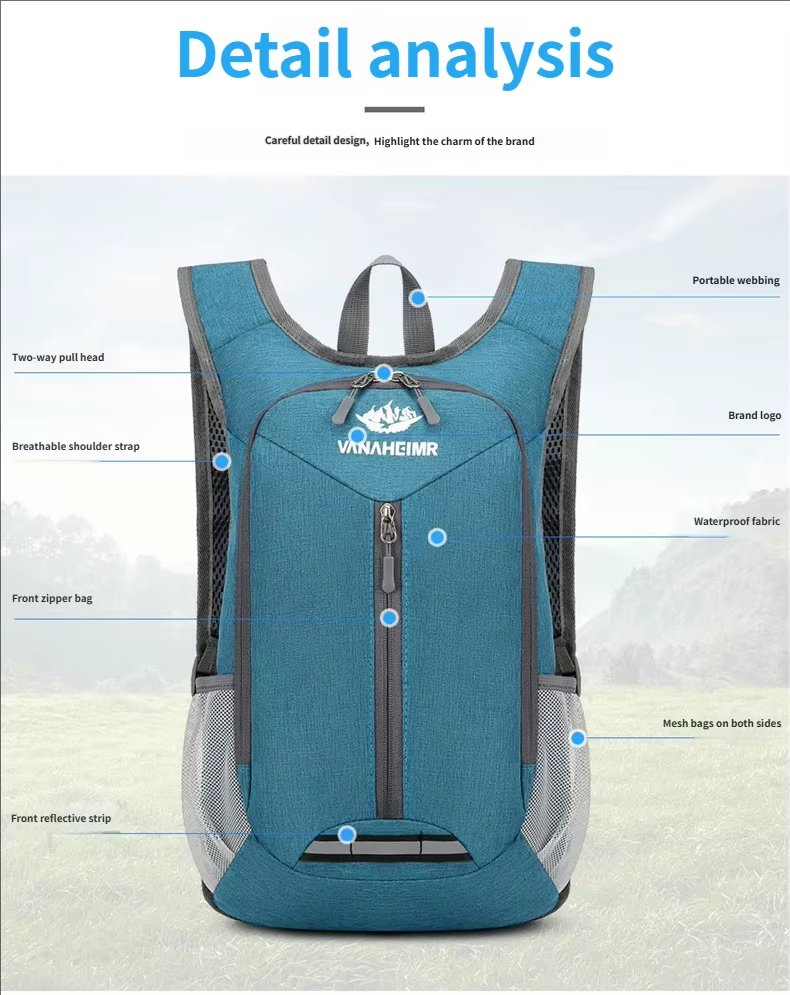 Waterproof Nylon Travel Trekking Backpack detail image