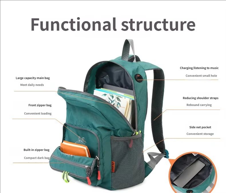 Travel Waterproof Oxford Trekking Backpack detail image