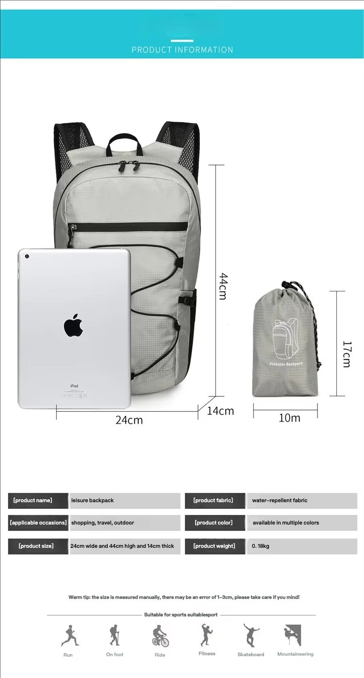 Waterproof Nylon Cycling Trekking Backpack detail image