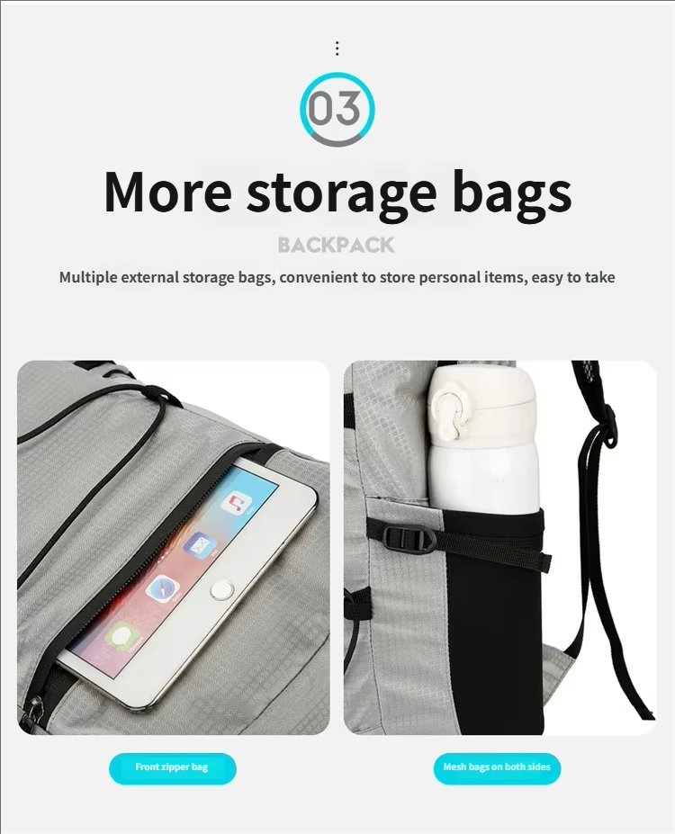 Waterproof Nylon Cycling Trekking Backpack detail image