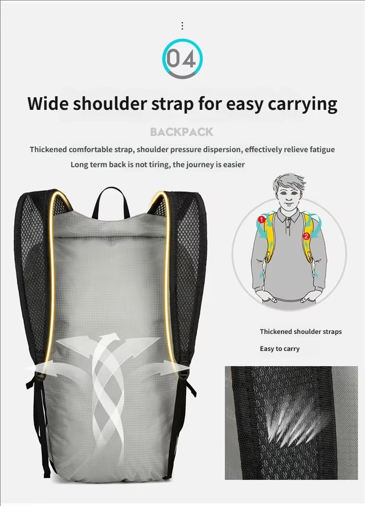 Waterproof Nylon Cycling Trekking Backpack detail image