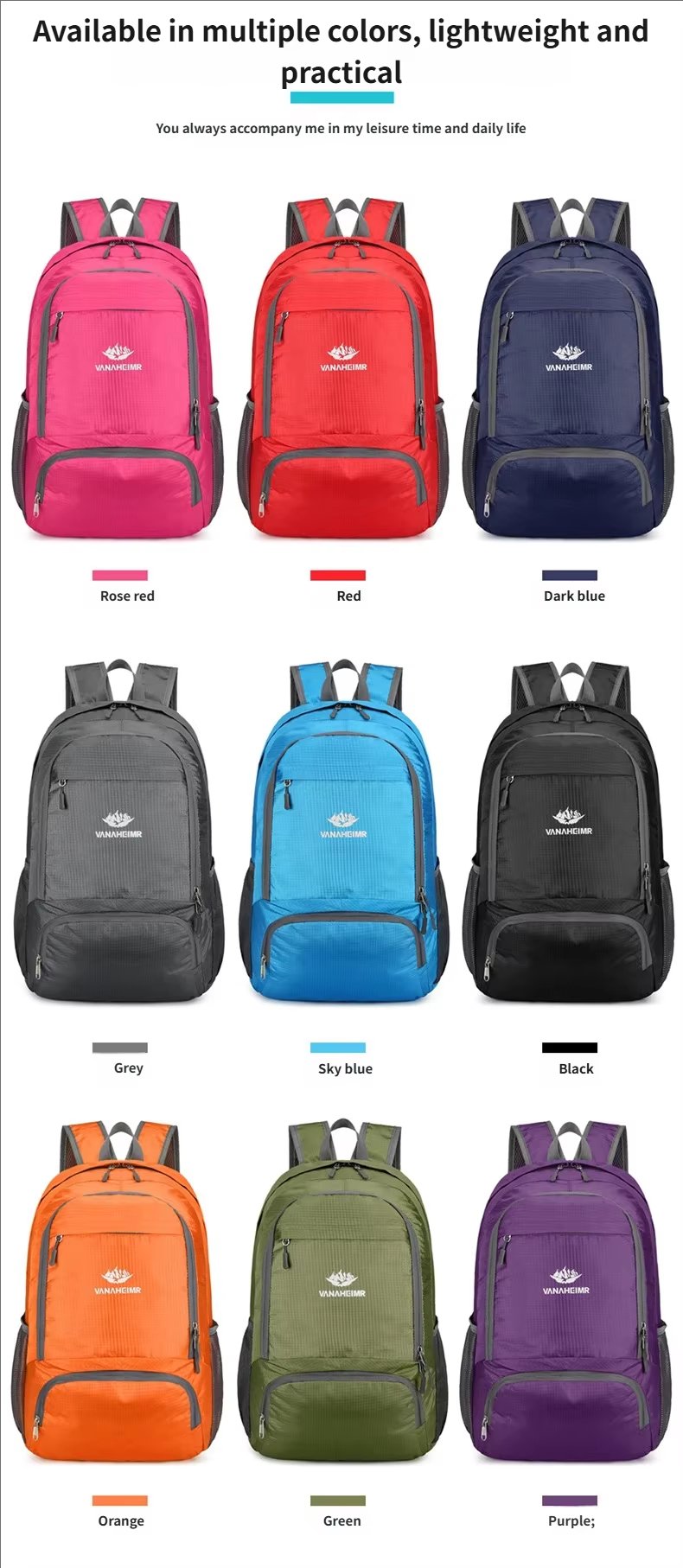 Climbing Waterproof Polyester Trekking Backpack detail image
