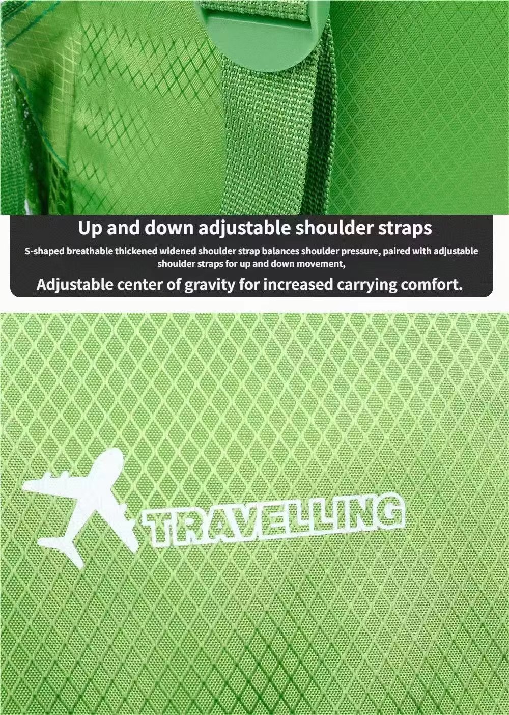 Travel Waterproof Nylon Trekking Backpack detail image