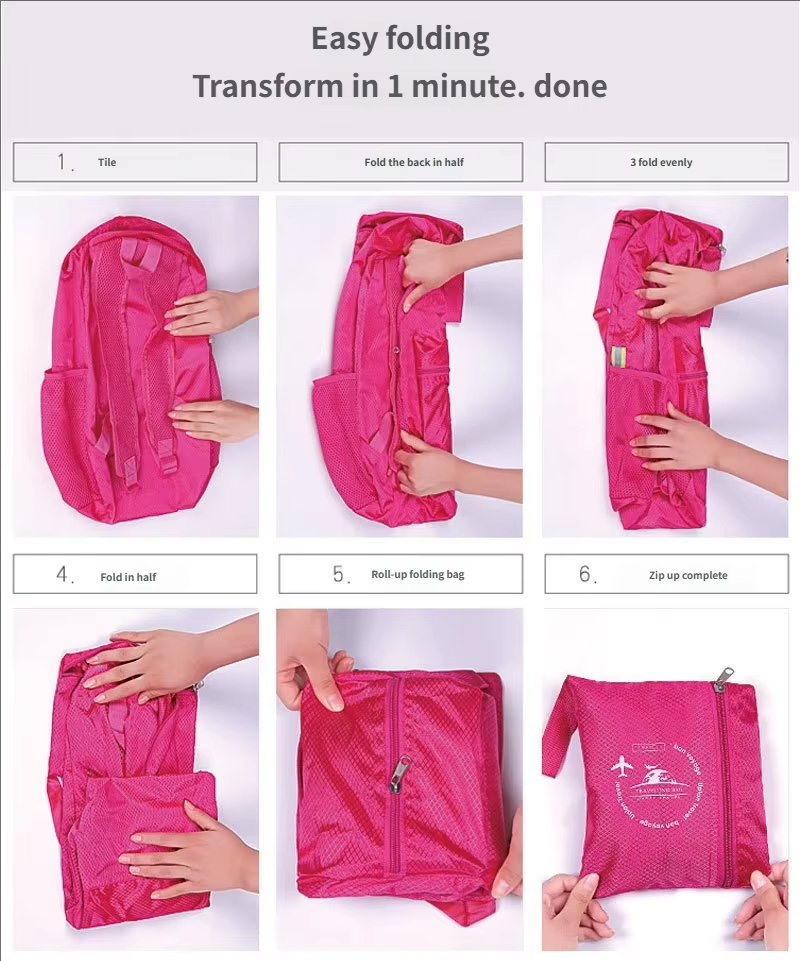 Travel Waterproof Nylon Trekking Backpack detail image