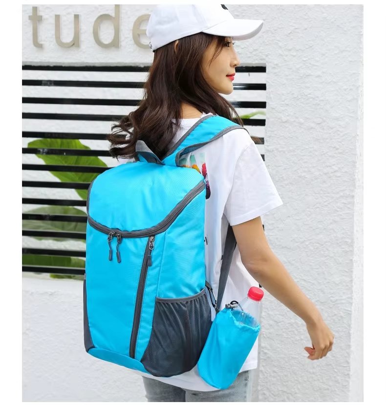 Foldable Waterproof Nylon Trekking Backpack detail image