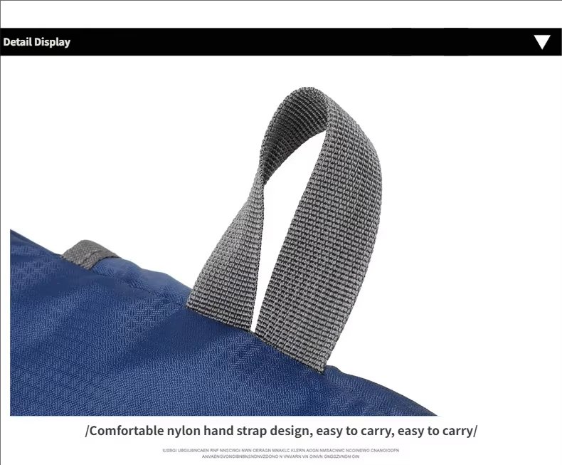 Foldable Waterproof Nylon Trekking Backpack detail image