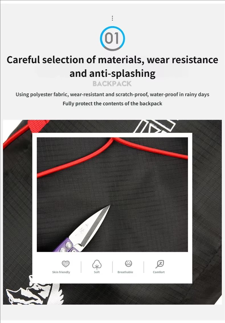 Cycling Waterproof Polyester Trekking Backpack detail image
