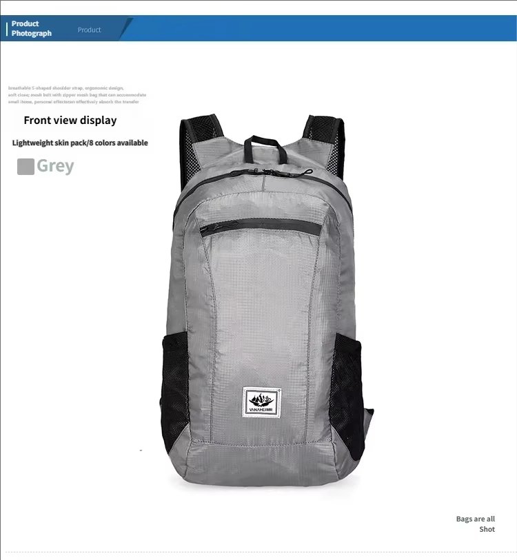 Waterproof Polyester Softback Trekking Backpack detail image