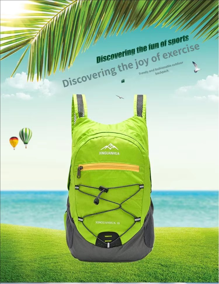 Waterproof Travel Nylon Trekking Backpack detail image