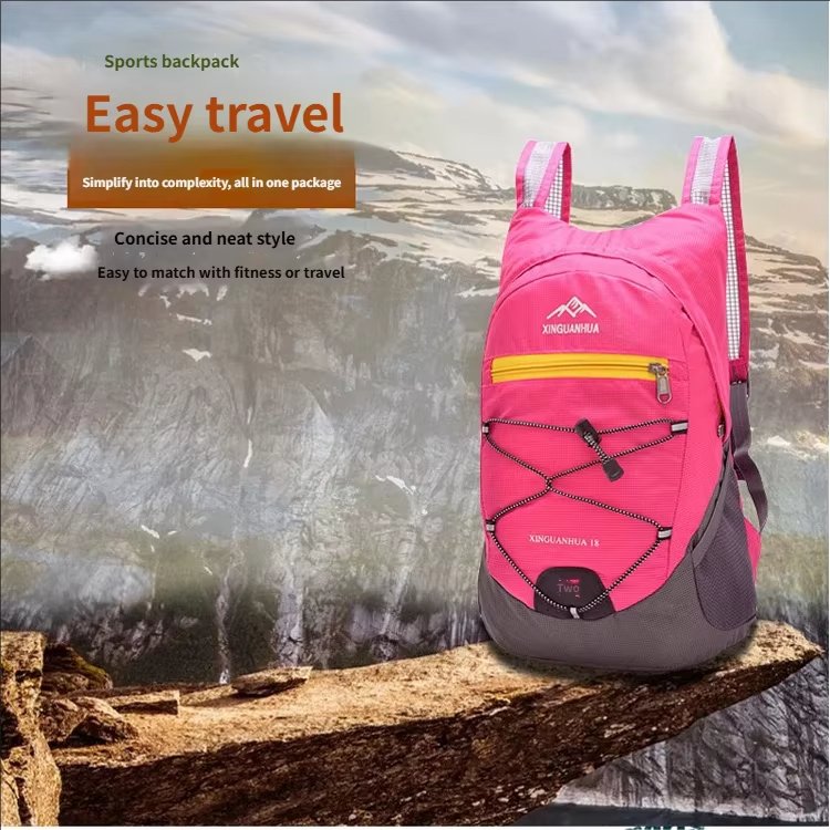 Waterproof Travel Nylon Trekking Backpack detail image