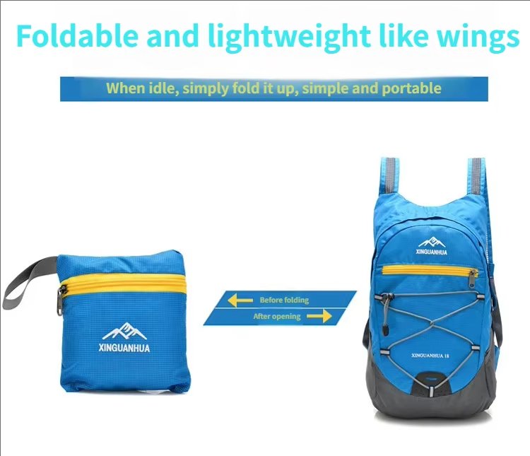 Waterproof Travel Nylon Trekking Backpack detail image