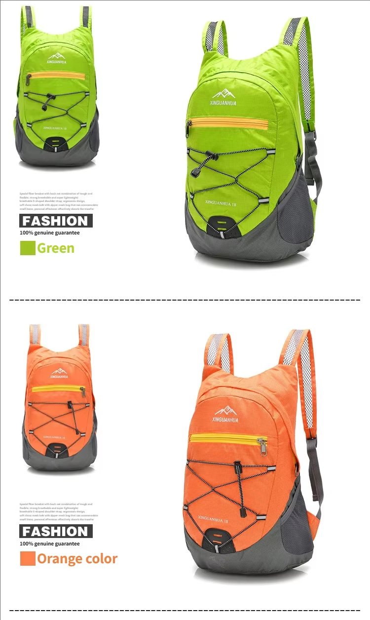 Waterproof Travel Nylon Trekking Backpack detail image