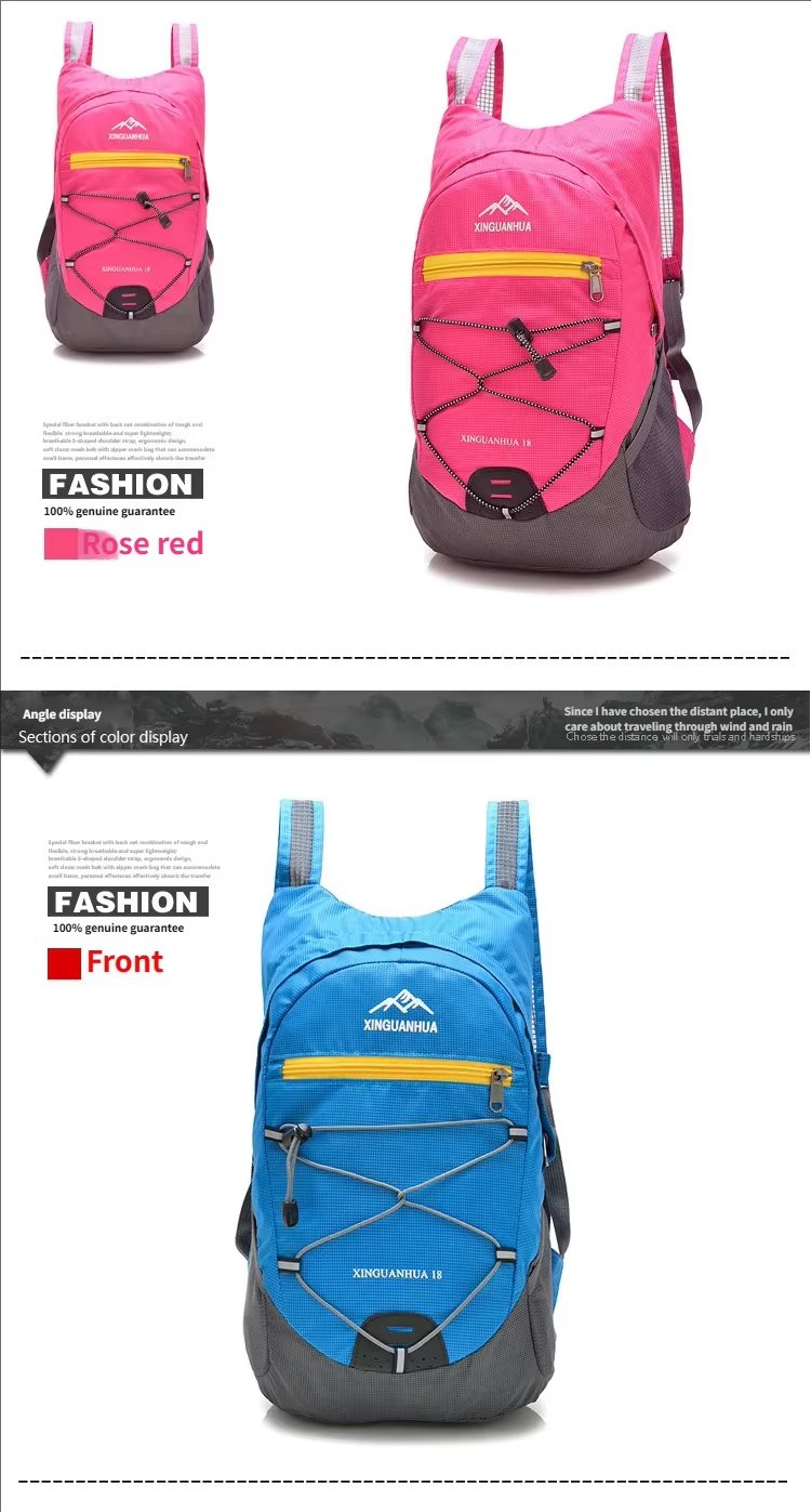 Waterproof Travel Nylon Trekking Backpack detail image