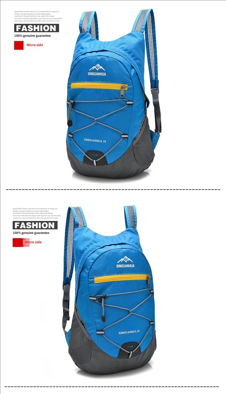 Waterproof Travel Nylon Trekking Backpack detail image