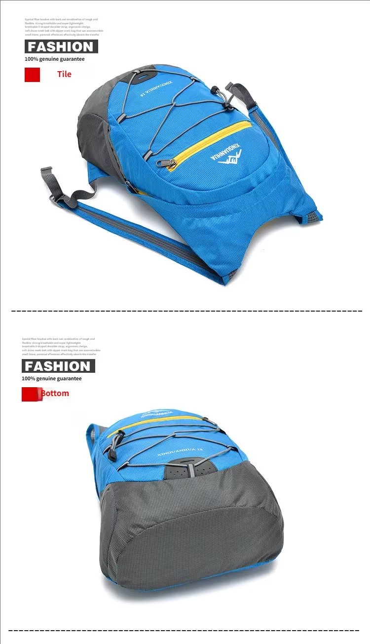Waterproof Travel Nylon Trekking Backpack detail image