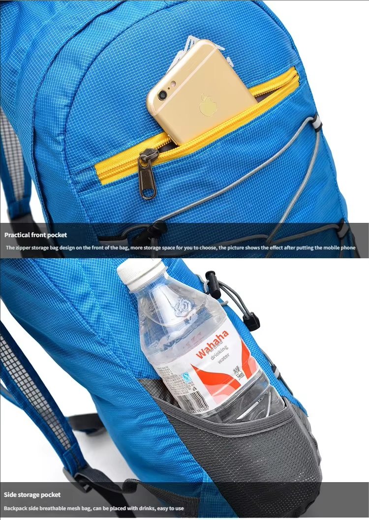 Waterproof Travel Nylon Trekking Backpack detail image
