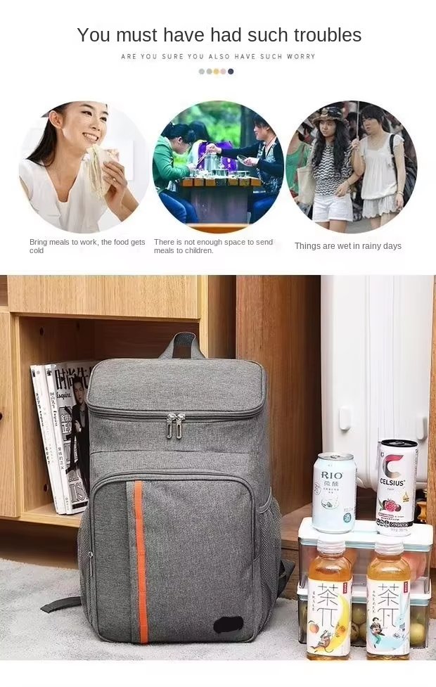 Design Oxford Leakproof Outdoor Travel Insulated Picnic Lunch Bag Freezer Beach Cooling Back Pack Cooler Backpacks - product detail