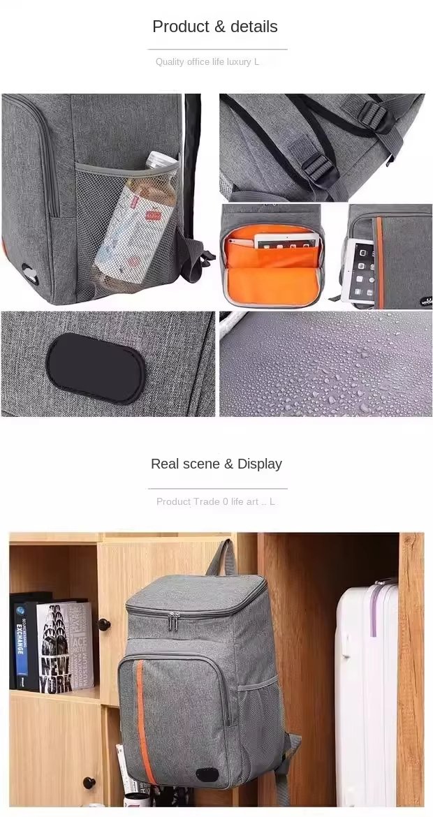 Design Oxford Leakproof Outdoor Travel Insulated Picnic Lunch Bag Freezer Beach Cooling Back Pack Cooler Backpacks - product detail
