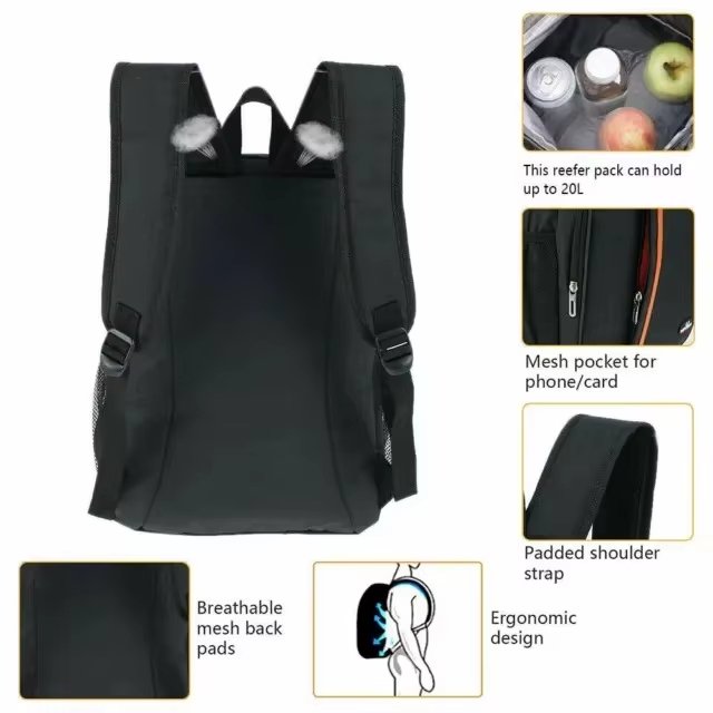 Design Oxford Leakproof Outdoor Travel Insulated Picnic Lunch Bag Freezer Beach Cooling Back Pack Cooler Backpacks - product detail