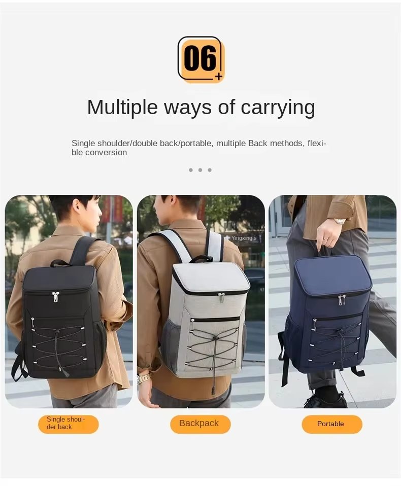Custom Oxford Waterproof Lunch Bag Picnic Insulating Backpacks New Design Convenient Insulated Tactical Cooler Bag - product detail