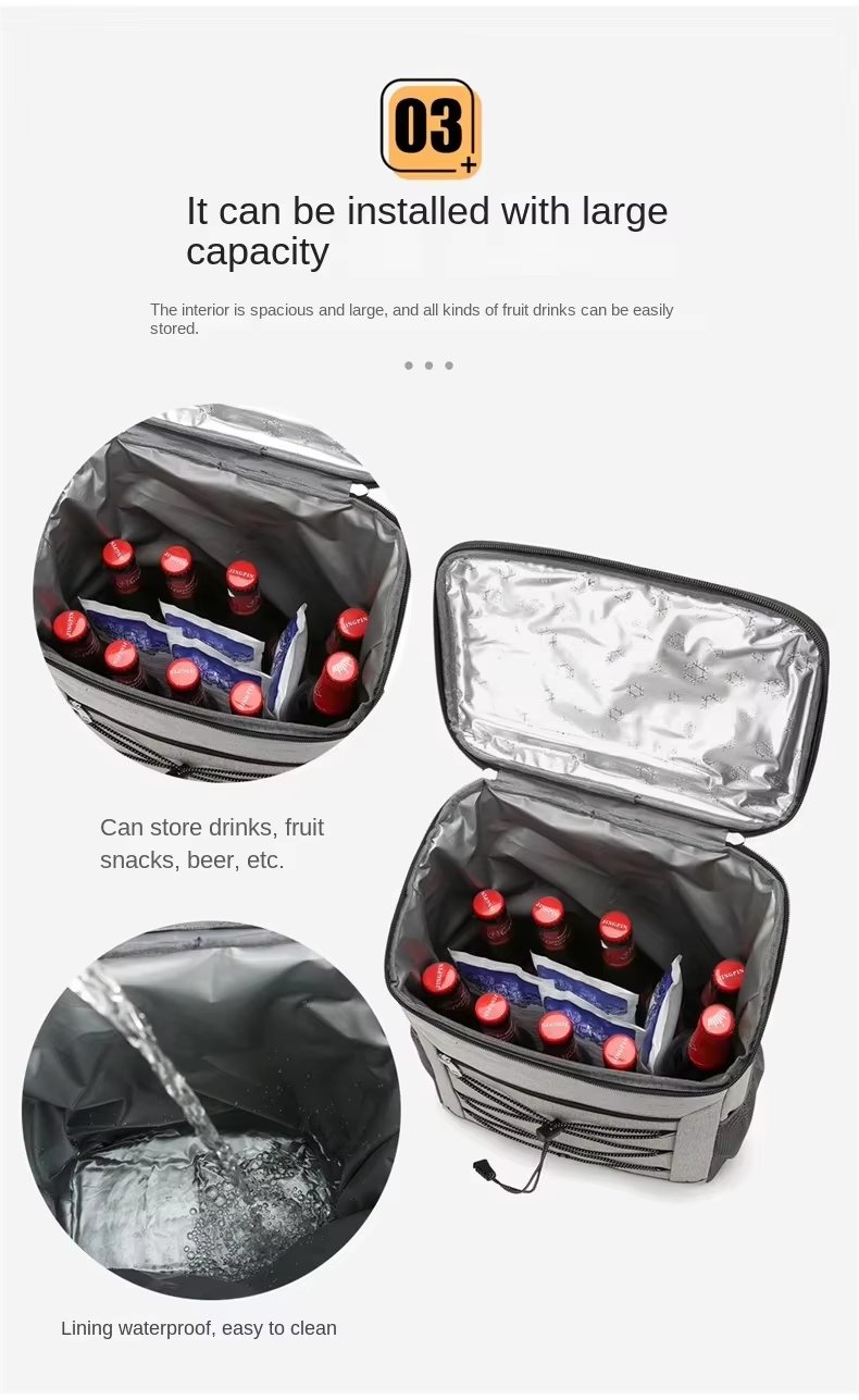 Custom Oxford Waterproof Lunch Bag Picnic Insulating Backpacks New Design Convenient Insulated Tactical Cooler Bag - product detail