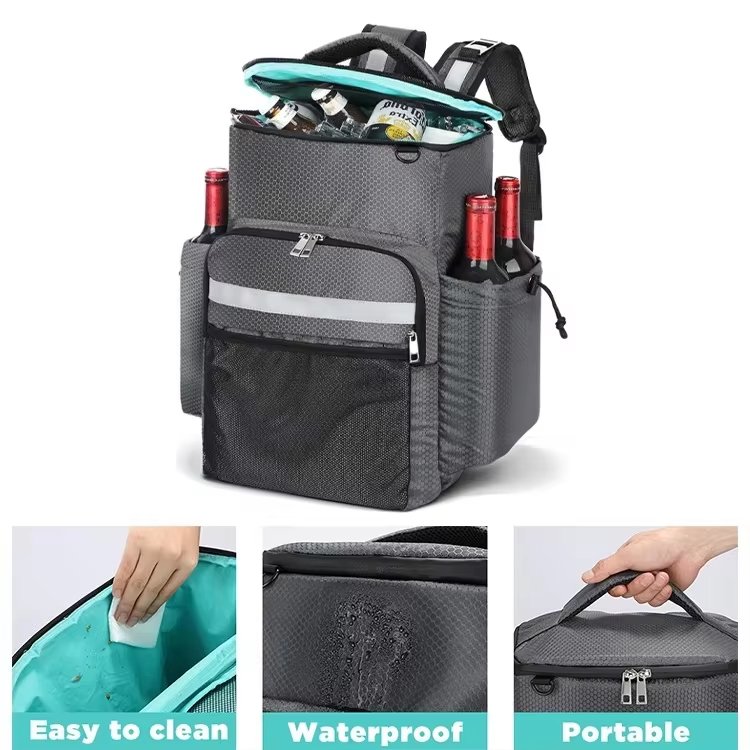 Hot Fashion Cheap Thermal Insulated Food Lunch Beach Cooler Bags Picnic Bag with Thickened Aluminum Foil and - product detail