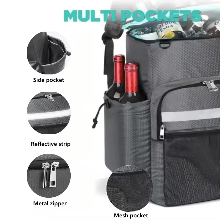 Hot Fashion Cheap Thermal Insulated Food Lunch Beach Cooler Bags Picnic Bag with Thickened Aluminum Foil and - product detail