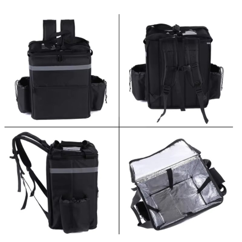 Custom Large Capacity Double Layer Insulated Lunch Bag Eco-Friendly Oxford Cooler for Outdoor Camping Picnic - product detail